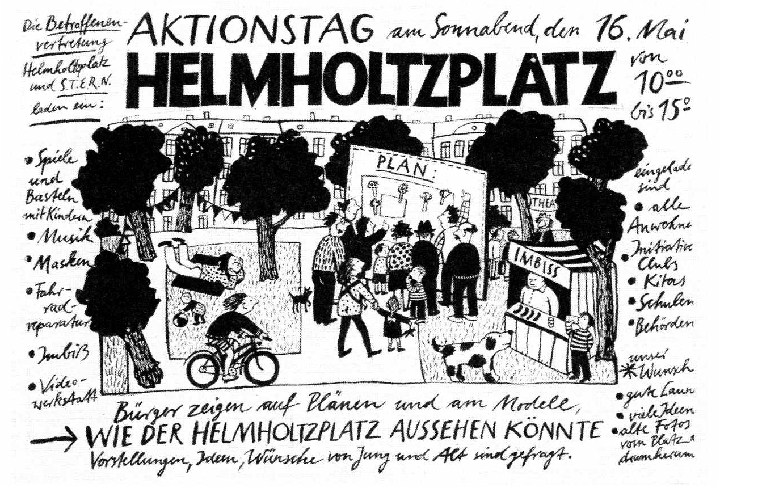 Aktionstag Helmhotzplatz Plakat 